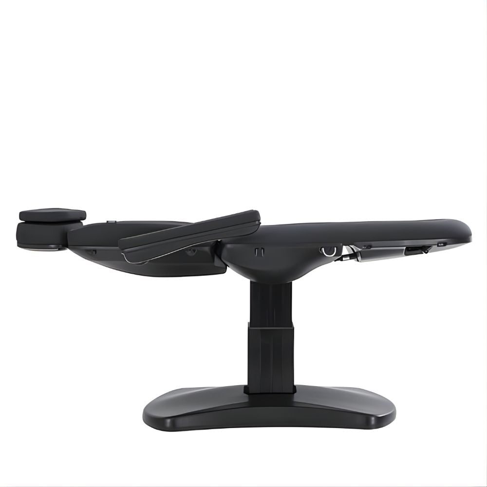 DSSE Aesthera Treatment Bed Black Raised Flat Position Side View