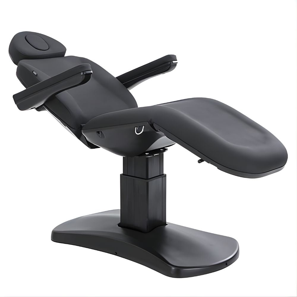 DSSE Aesthera Treatment Bed Black Reclined Insert Pillow Front Side View