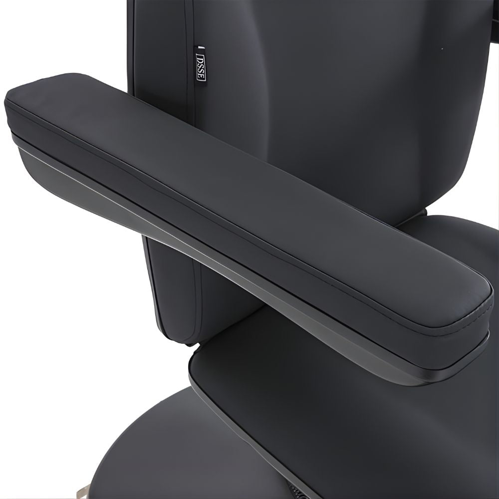 DSSE Aesthera Treatment Bed Black Removable Padded Amrest