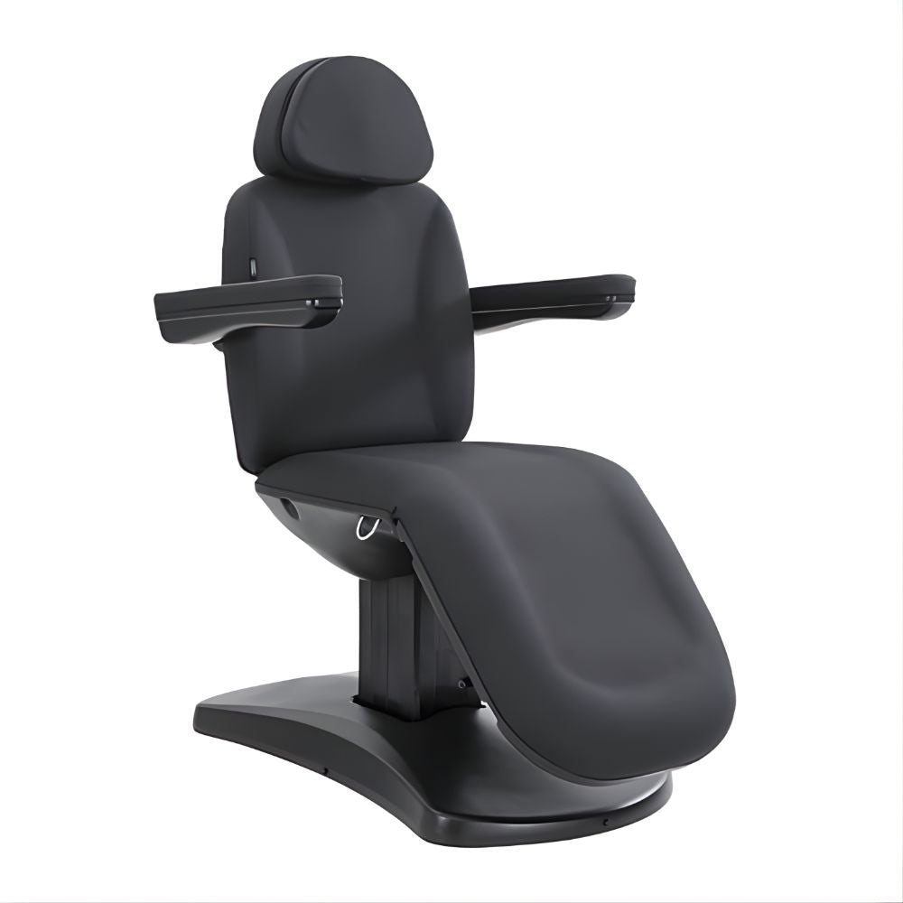 DSSE Aesthera Treatment Bed Black Upright Front Side View