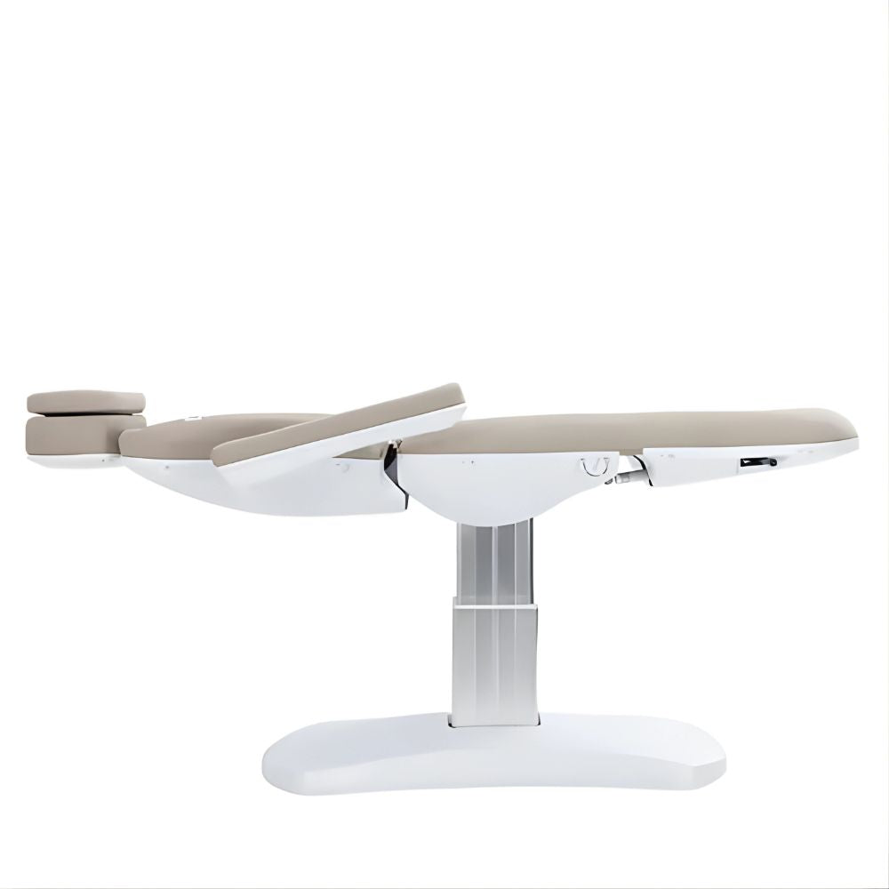 DSSE Aesthera Treatment Bed Latte Raised Flat Position Side View