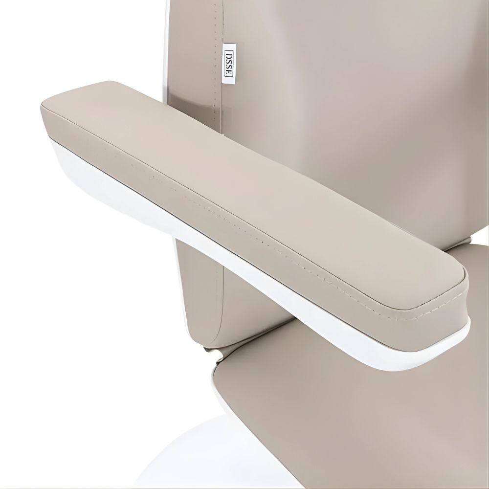 DSSE Aesthera Treatment Bed Latte Removable Padded Armrest