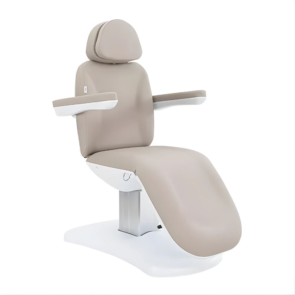 DSSE Aesthera Treatment Bed Latte Upright Front Side View
