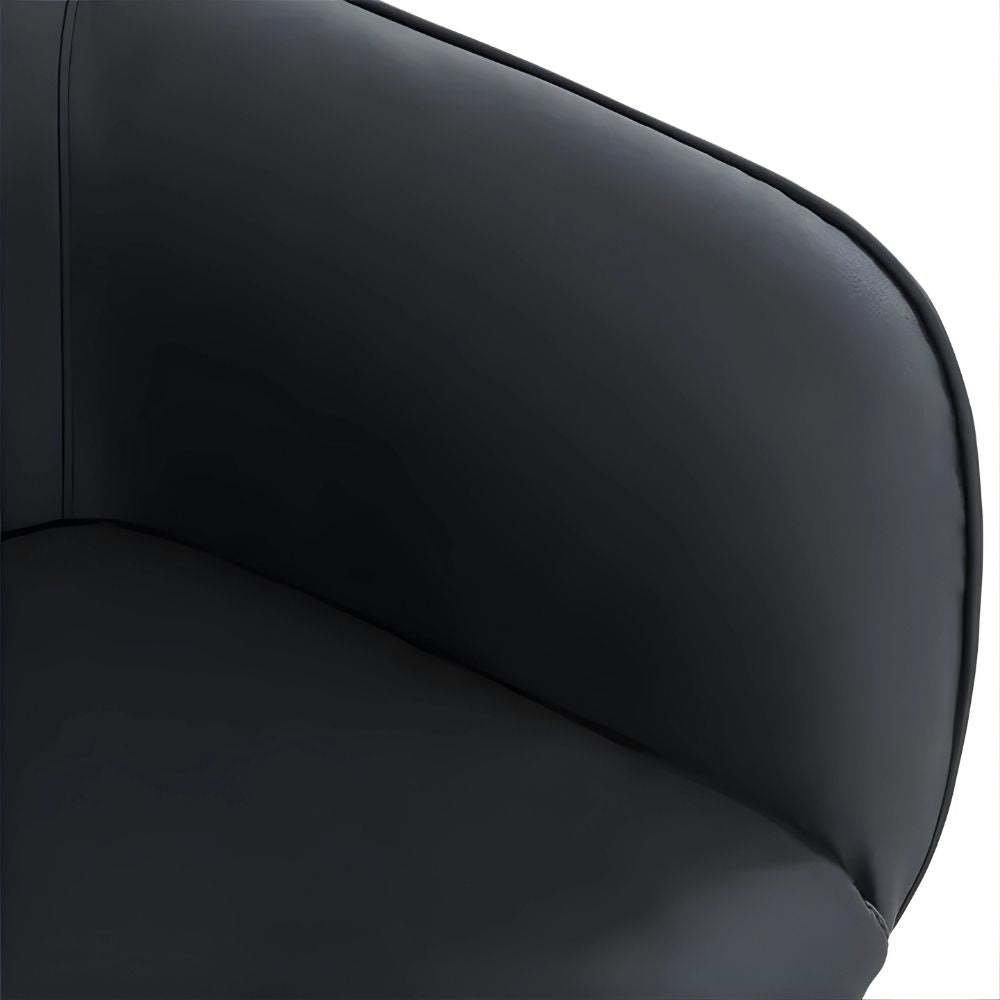DSSE Aria Salon Chair Black Antimicrobial Medical Grade Vinyl
