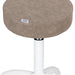 DSSE Aspro Medi Salon Stool Taupe Seat View