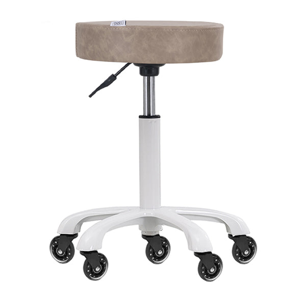 DSSE Aspro Medi Salon Stool Taupe Side View