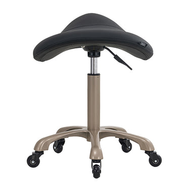 DSSE Axel Saddle Stool Black Front Rear View