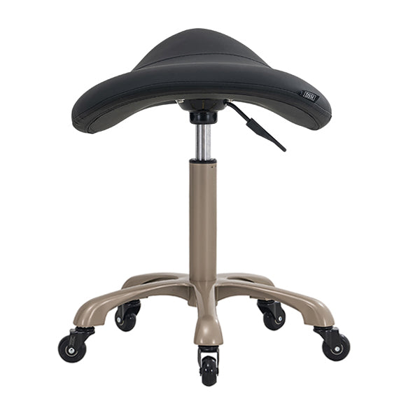 DSSE Axel Saddle Stool Black Front Rear View