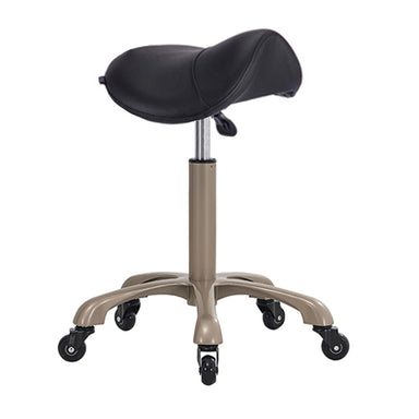 DSSE Axel Saddle Stool Black Front Side View