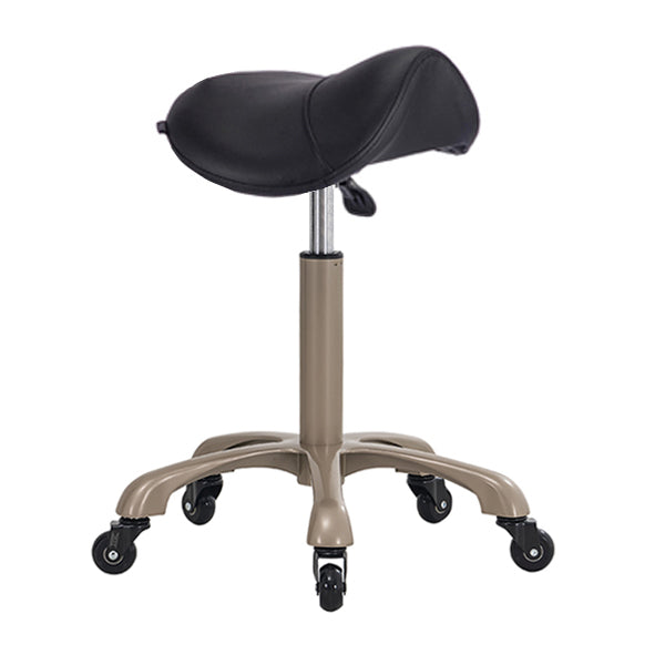 DSSE Axel Saddle Stool Black Front Side View