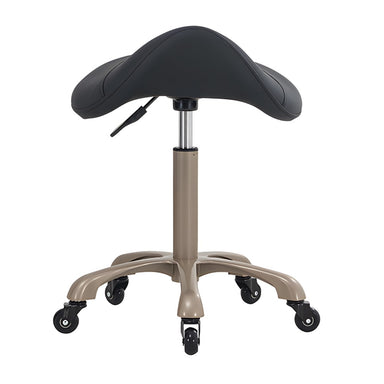 DSSE Axel Saddle Stool Black Front View