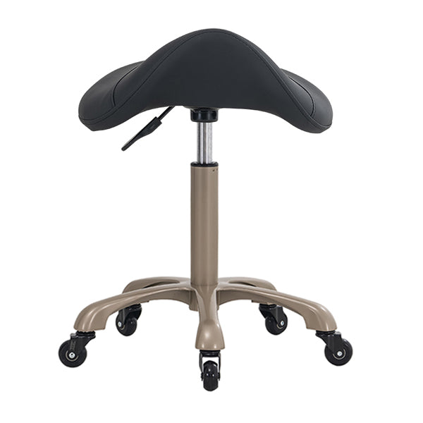 DSSE Axel Saddle Stool Black Front View