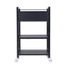 DSSE Bella 1 Draw Beauty Trolley Black Rear View