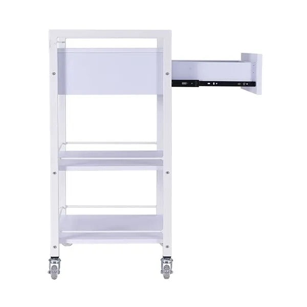 DSSE Bella 1 Draw Beauty Trolley White Open View