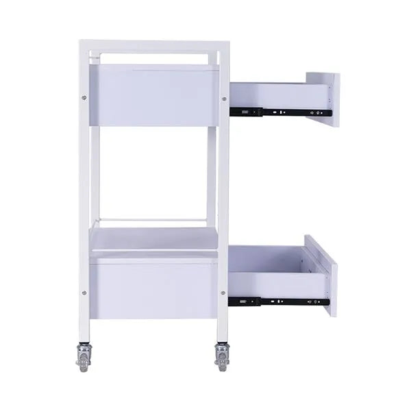 DSSE Bella 2 Draw Beauty Trolley White Side View