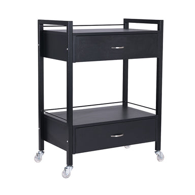 DSSE Bella 2 Draw Trolley Black Front Side View