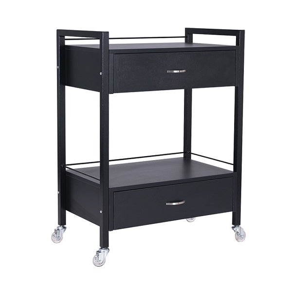 DSSE Bella 2 Draw Trolley Black Front Side View