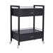 DSSE Bella 2 Draw Trolley Black Front Side View
