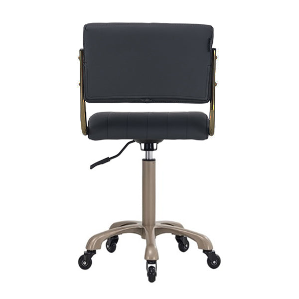 DSSE Chania Salon Stool Black Rear Side View