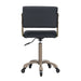 DSSE Chania Salon Stool Black Rear Side View