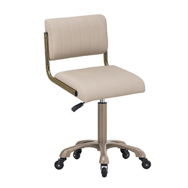 DSSE Chania Salon Stool Latte Front Side View