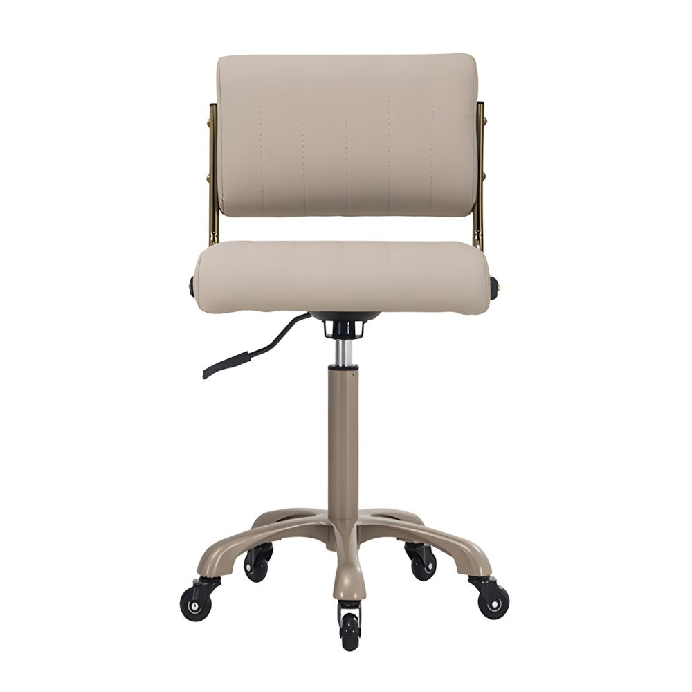 DSSE Chania Salon Stool Latte Front View