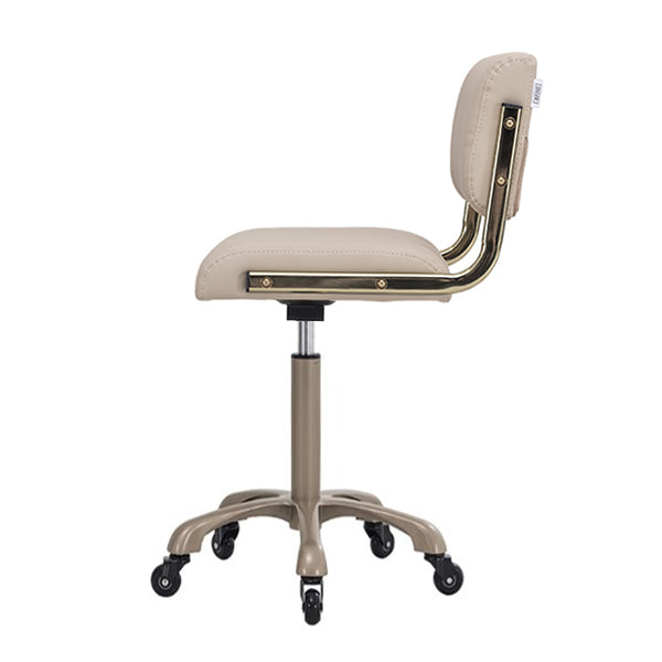 DSSE Chania Salon Stool Latte Side View