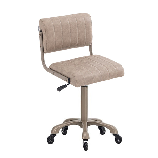 DSSE Chania Salon Stool Taupe Front Side View