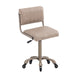 DSSE Chania Salon Stool Taupe Front Side View