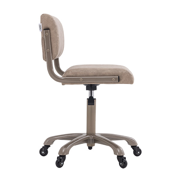 DSSE Chania Salon Stool Taupe Side View