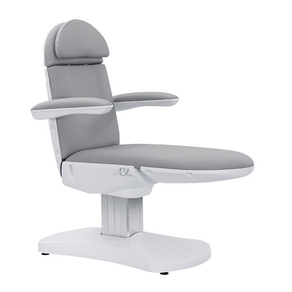 DSSE Cosmedica Treatment Bed Smoke Foot Rest Extended Front Side View