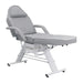 DSSE Cosmos 700 Beauty Bed Grey Foot Rest Extended Front Side View