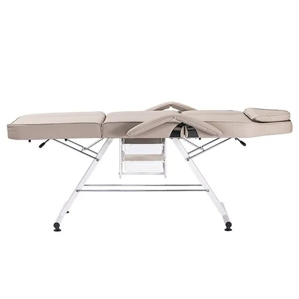 DSSE Cosmos 700 Beauty Bed Latte Reclined Side View