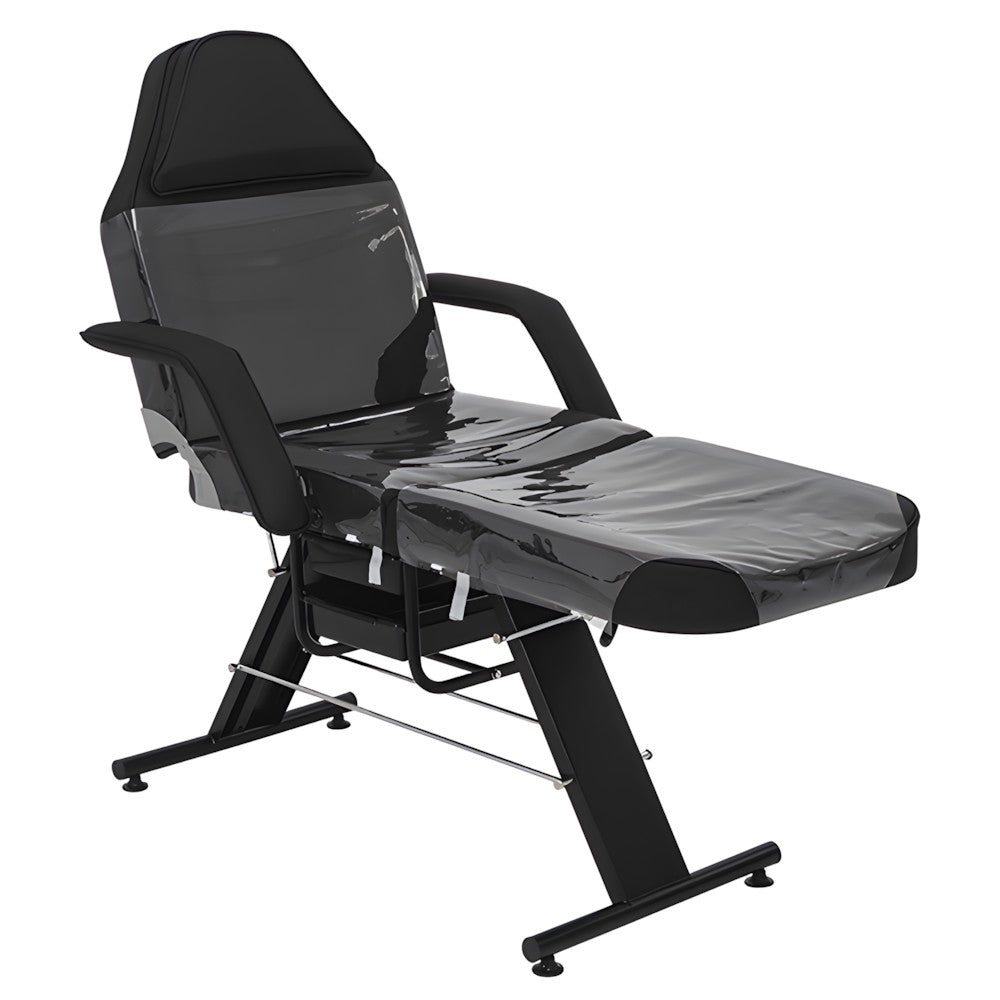 DSSE Cosmos Beauty Bed Protective Cover Foot Rest Extended Front Side View