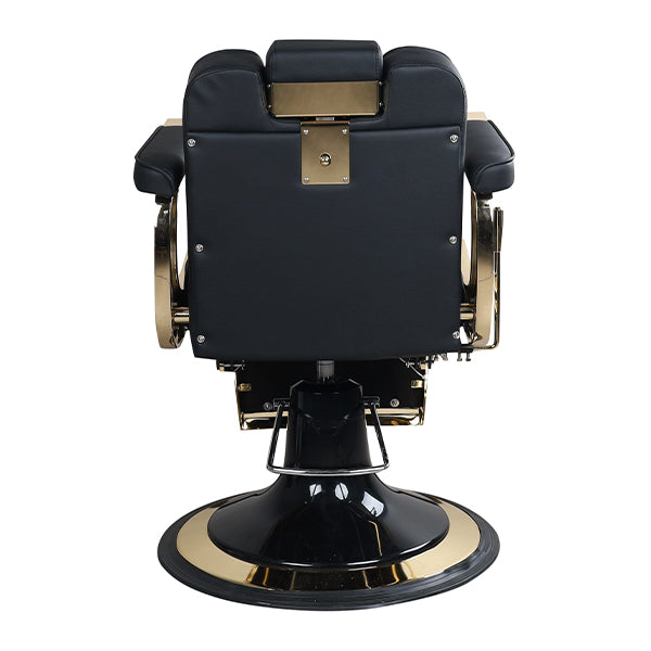 DSSE Costello Gold Barber Chair - Black