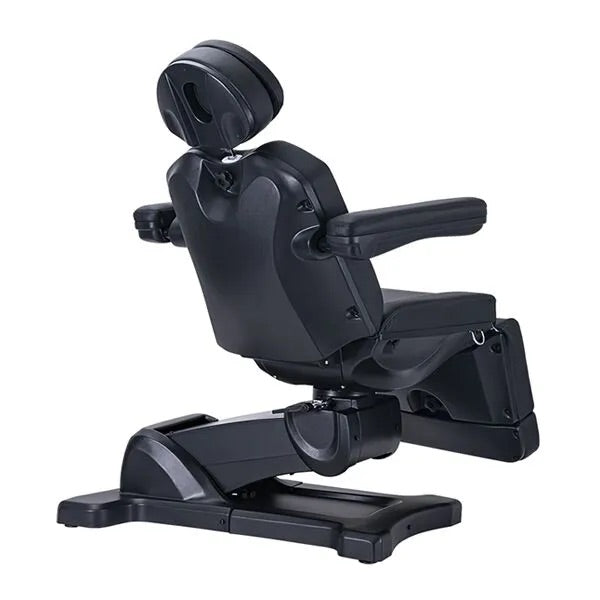 DSSE Decima Rotatable Treatment Bed Black Rear Side View