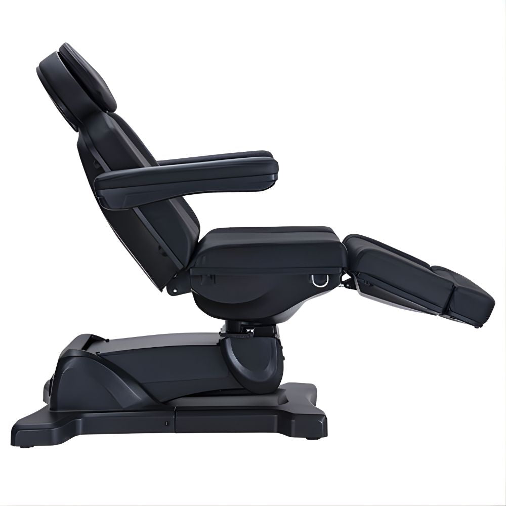 DSSE Decima Treatment Bed Black Reclined Side View