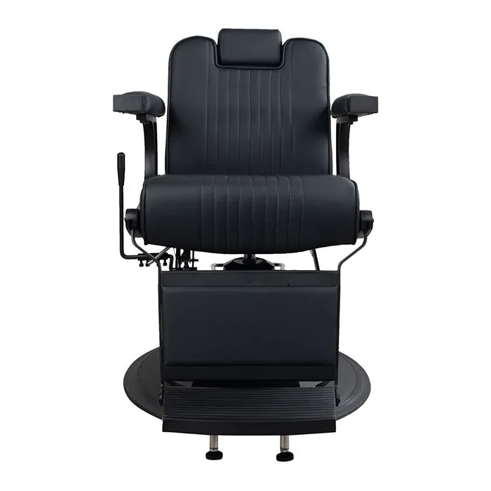DSSE Duke Barber Chair Black Front View