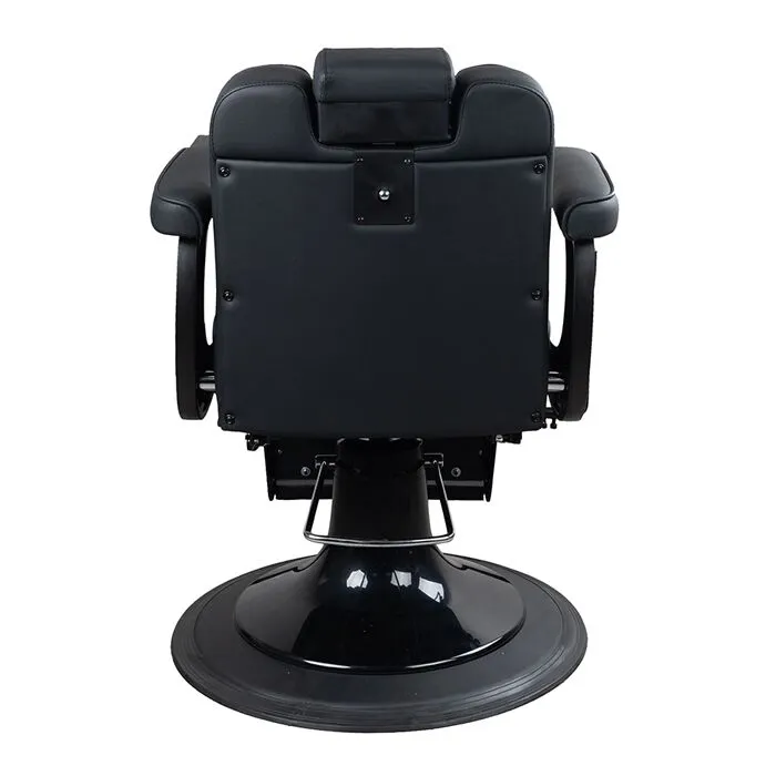 DSSE Duke Barber Chair Black Rear View