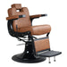 DSSE Duke Barber Chair Tan Front Side View