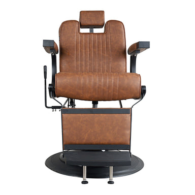 DSSE Duke Barber Chair Tan Front View