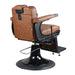 DSSE Duke Barber Chair Tan Rear Side View