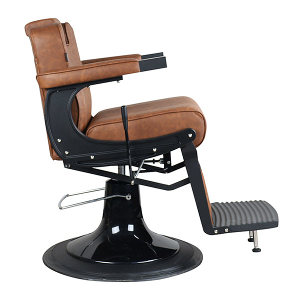 DSSE Duke Barber Chair Tan Side View