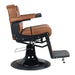 DSSE Duke Barber Chair Tan Side View