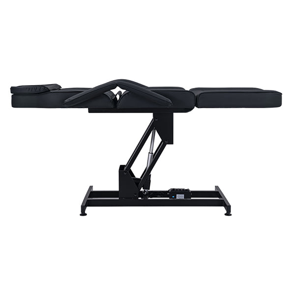 DSSE Electric 1 Motor Beauty Bed Black Reclined Side View