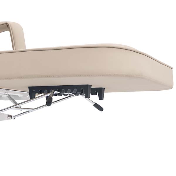 DSSE Electric 1 Motor Beauty Bed Latte Foot Rest Adjustment View