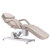 DSSE Electric 1 Motor Beauty Bed Latte Reclined Front Side View