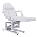 DSSE Electric 3 Motor Beauty Bed White Foot Rest Extended Front Side View