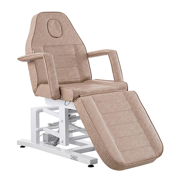 DSSE Electric Bed 3 Motor Beauty Bed Taupe Front Side View