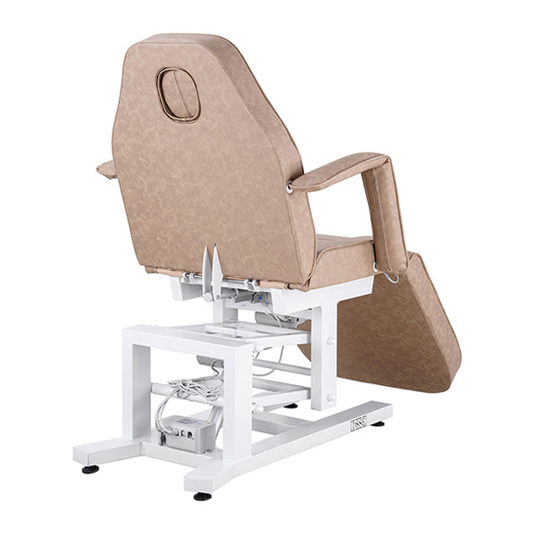 DSSE Electric Bed 3 Motor Beauty Bed Taupe Rear Side View